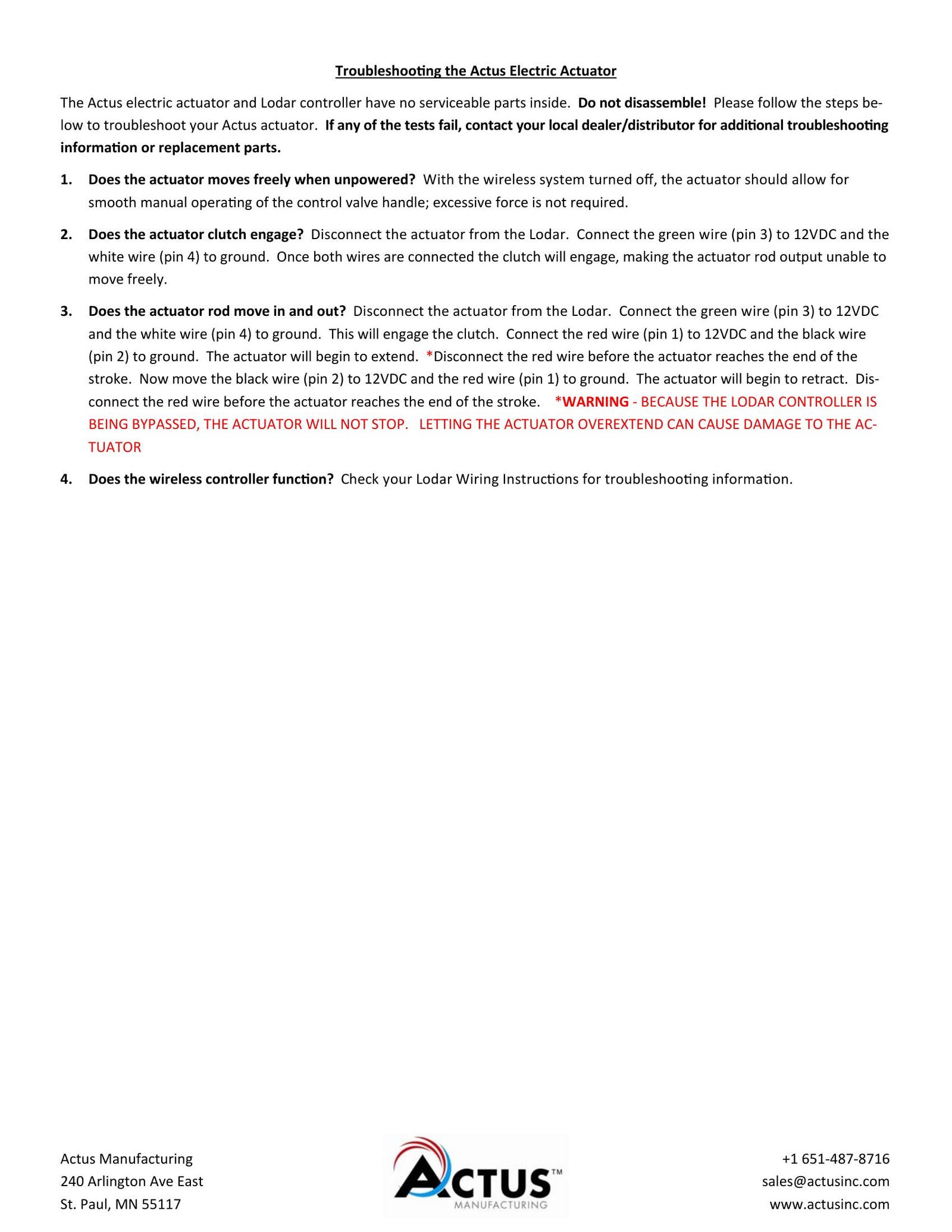 9215XA - Installation Instructions - Electric Actuator - Page 3