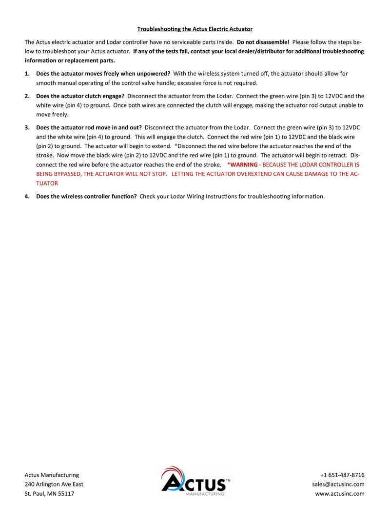 9215XA - Installation Instructions - Electric Actuator — Page 3