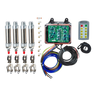 The Lodar Service 8 Function Wireless Air System with Bolt on Actuator includes sensors, circuit board, remote, cables, and hardware—perfect for integration with pneumatic actuators or air actuation systems.