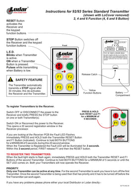 Thumbnail for 92-93 Series - Instructions Standard Transmitter Coding