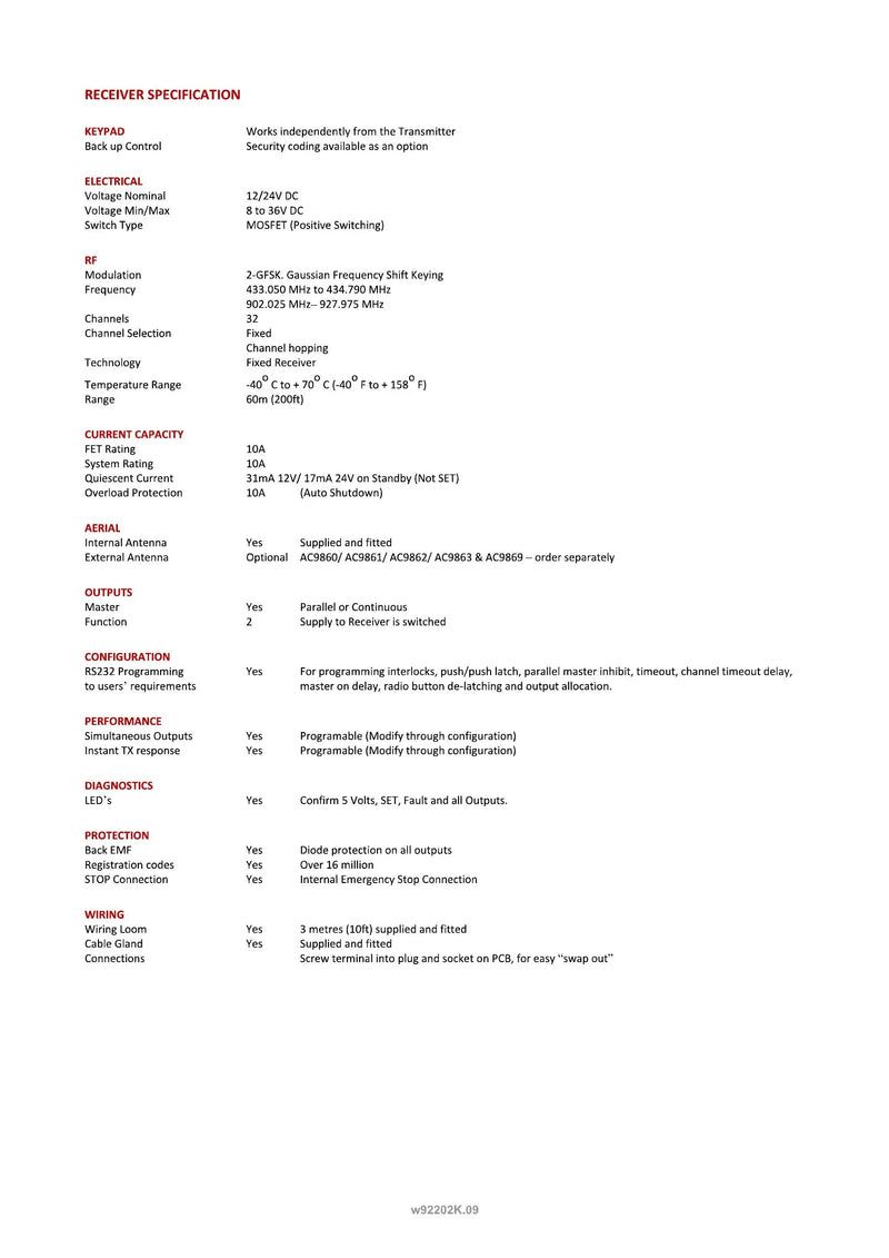 92202K - 2 Function + Keypad with IP Transmitter — Page 2