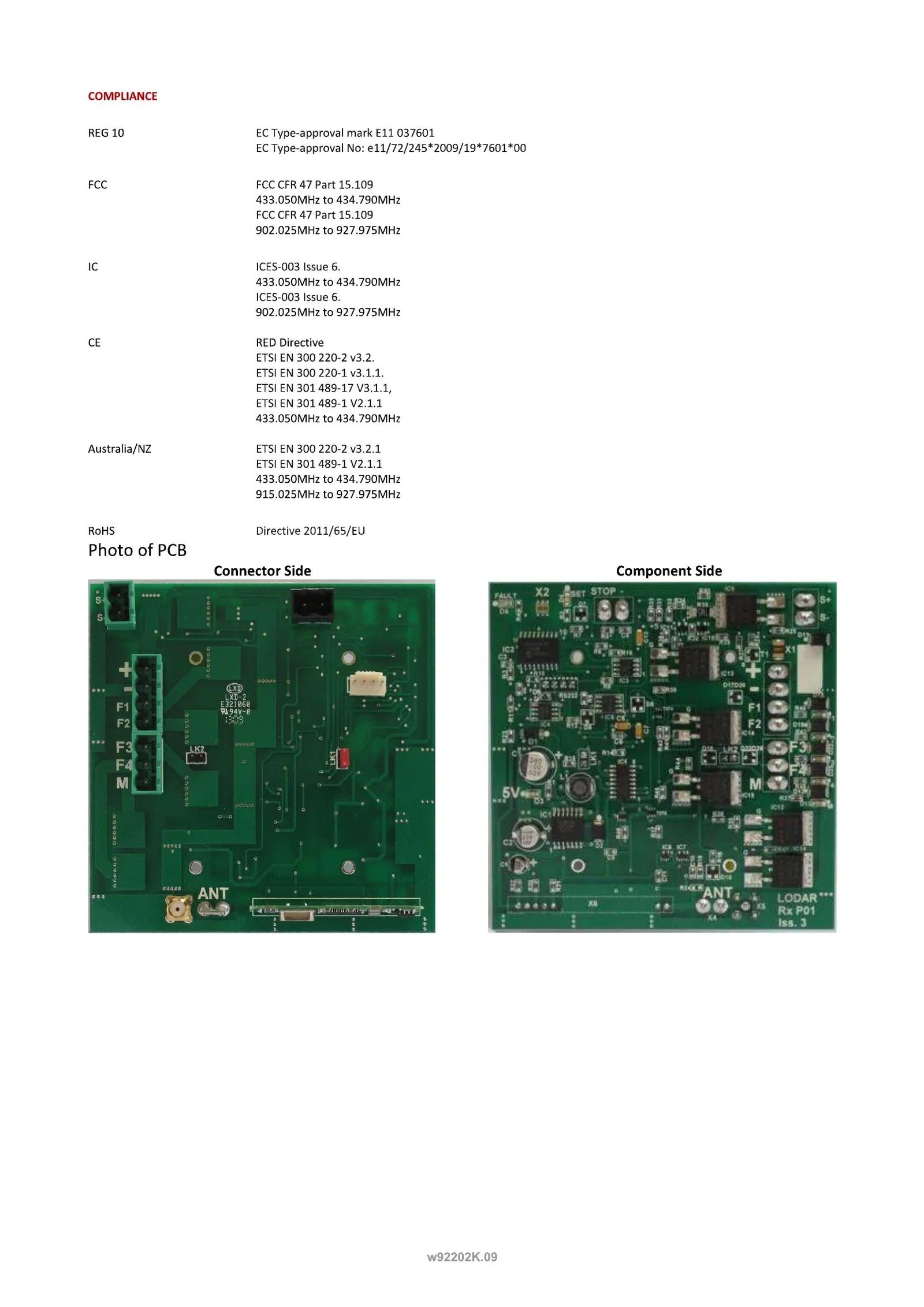 92202K - 2 Function + Keypad with IP Transmitter - Page 4