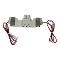 Lodar Service Lodar Replacement Air Valve—rectangular pneumatic solenoid valve with two wires on each end for OEM Lodar wireless actuator systems, shown against a white background.