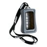 Silicone cover in grey for Lodar 9000 Series transmitter, paired with a black Lodar lanyard by Lodar LTD.