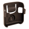 The Lodar Locator Holder for Mini Transmitters by Lodar LTD is a black plastic wall mount bracket with a central screw, designed to provide seamless transmitter storage. It features a plastic ball joint for versatile positioning.