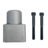 A PIERCE Bolt-on Actuator for Gresen Spool, a metal block with a rounded top, is shown next to two black screws on a white background.
