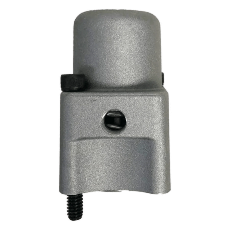 The PIERCE Bolt-on Actuator for Gresen Spool, shown from the front with black screws and a silver metal clamp against a white background, is perfect for Miller Towing Equipment bolt-on actuator assemblies.