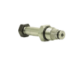Bucher Pump Valve by Bucher Hydraulics, Inc.—a metal hydraulic valve cartridge with threading and sealing rings for PM319 pumps. Ideal as a replacement part. Shown isolated on a white background.