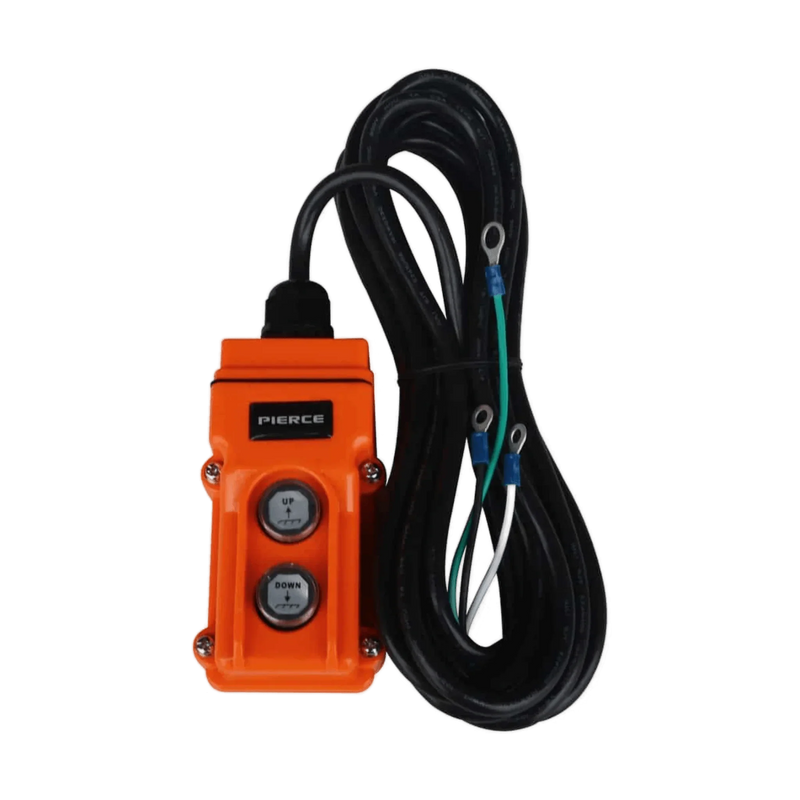 PIERCE 2 Function Momentary Hard-Wired Control Pendant - 20 ft. Cord with Ring Terminals