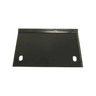 The PIERCE Cable Tensioner for 8" Cable Drum worm gear winches is a flat black metal plate featuring two oval holes and a raised edge on one side.