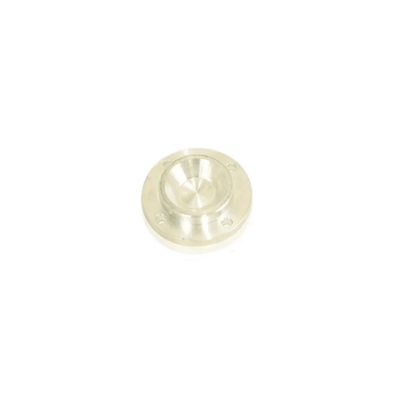 PIERCE Closed Bearing Cap for Worm Gear Winches, shown with a central recess and four holes on a white background; ideal as a PS654 winch bearing cap or replacement cap for worm gear housing.