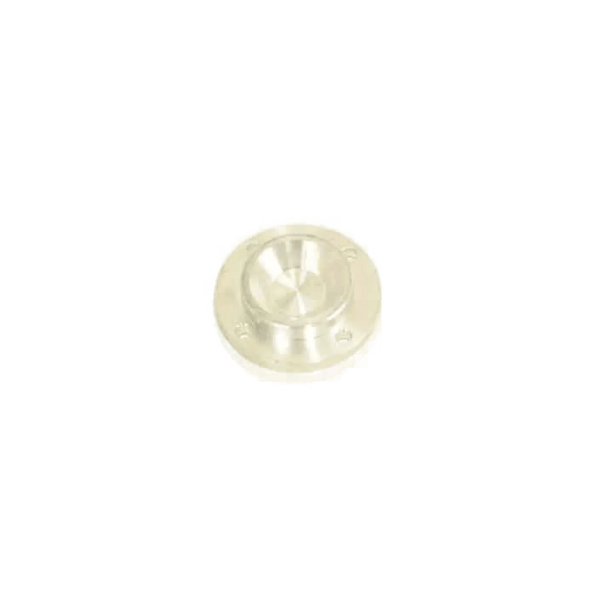 PIERCE Closed Bearing Cap for Worm Gear Winches features a metal flange with a central raised section and three holes; perfect as a PS654 winch bearing cap or replacement for worm gear housing. Shown on a plain white background.