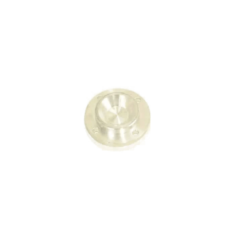 PIERCE Closed Bearing Cap for Worm Gear Winches features a metal flange with a central raised section and three holes; perfect as a PS654 winch bearing cap or replacement for worm gear housing. Shown on a plain white background.