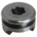 A round machined metal part with a central hole and top-surface engraving, the Clutch Dog from WPT Power (Shanghai) Ltd is commonly used in worm gear winches for smooth free spooling.