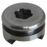 A round machined metal part with a central hole and top-surface engraving, the Clutch Dog from WPT Power (Shanghai) Ltd is commonly used in worm gear winches for smooth free spooling.