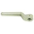 The PIERCE Clutch Lever for Worm Gear Winches is a silver metal replacement lever with a hole and pivot at one end, designed for use with PIERCE PS654 winches and shown isolated on a white background.