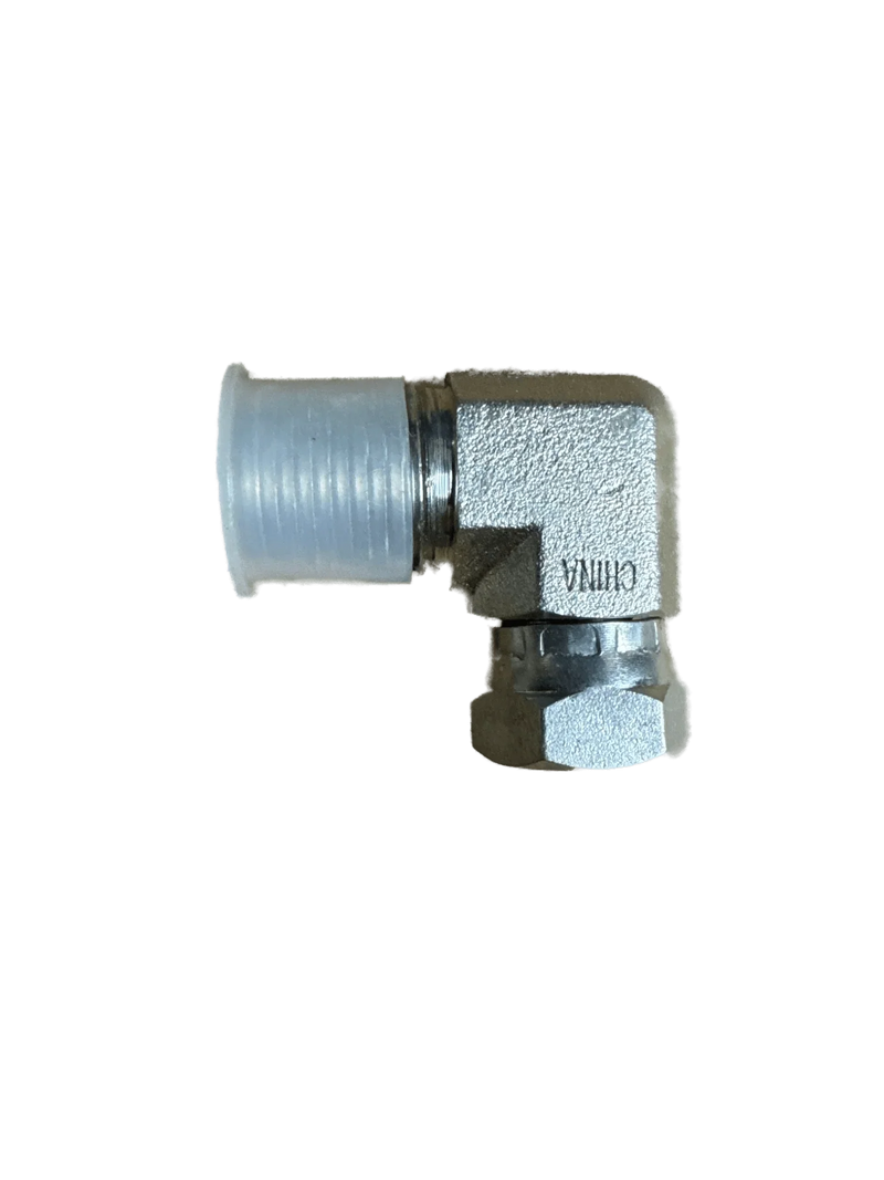 Hydraulics Fitting - Pipe Thread - Swivel - Male 1/2 in x Female 3/8 in - 90 Degrees