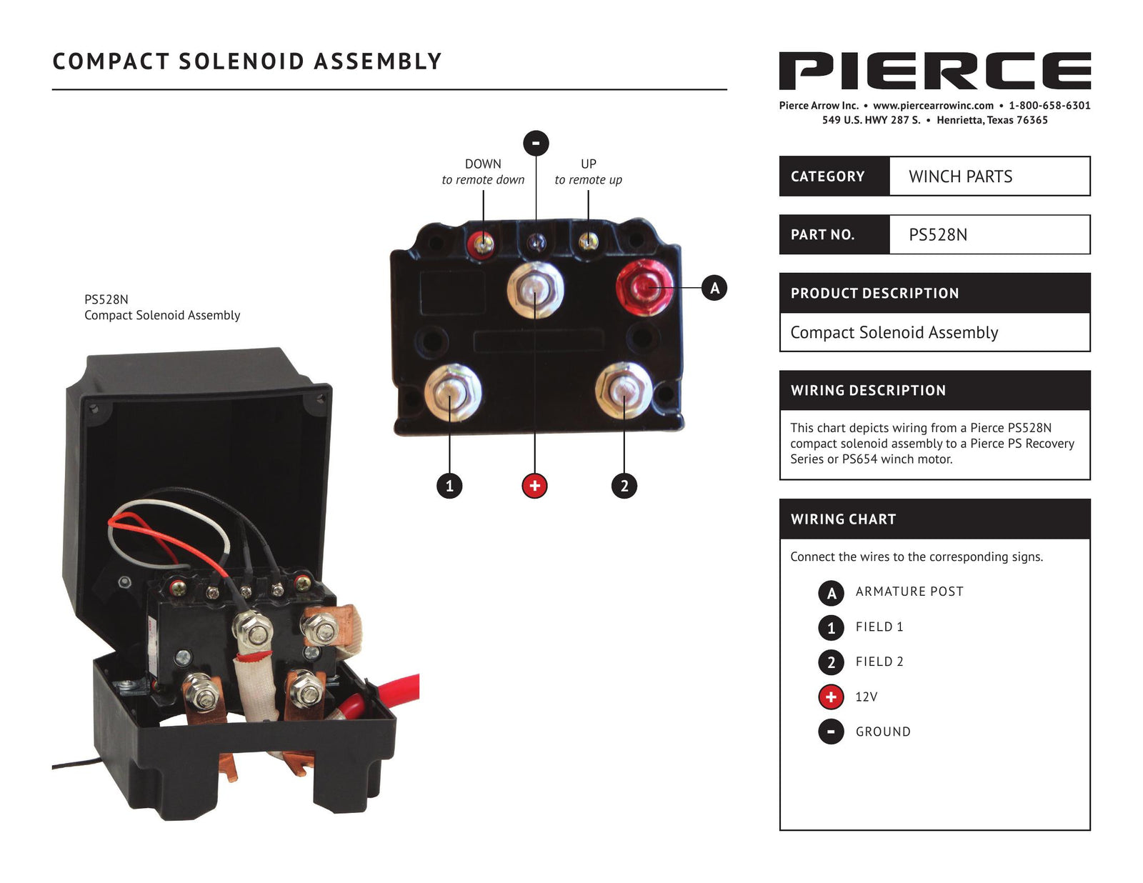 PS528N - Compact Solenoid Assembly Wiring - Page 1