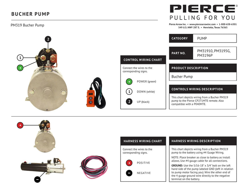 PM-319 - Bucher Pump Wiring Diagram — Page 1