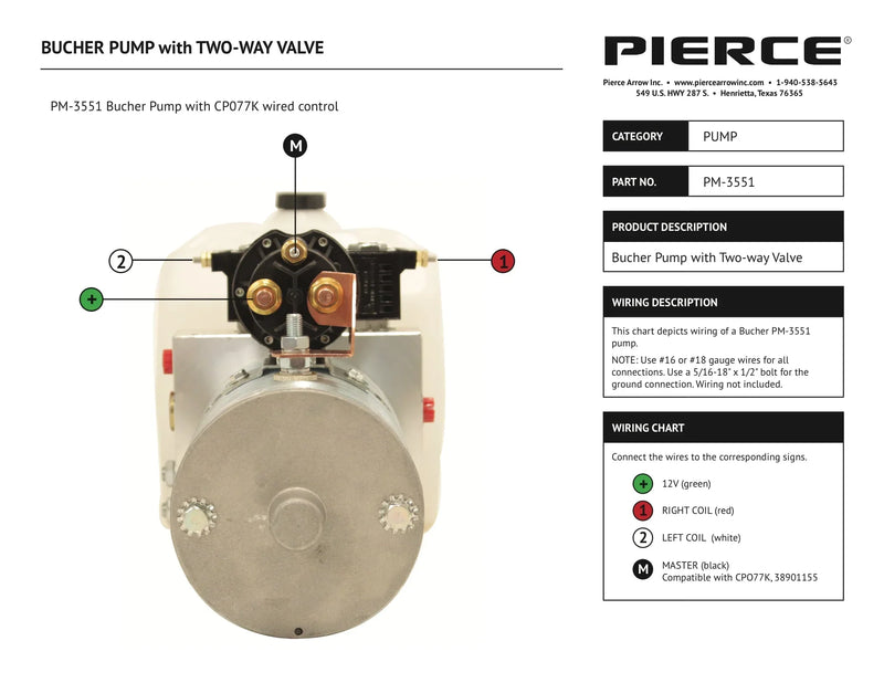 Bucher Pump with Two-Way Valve — Page 1