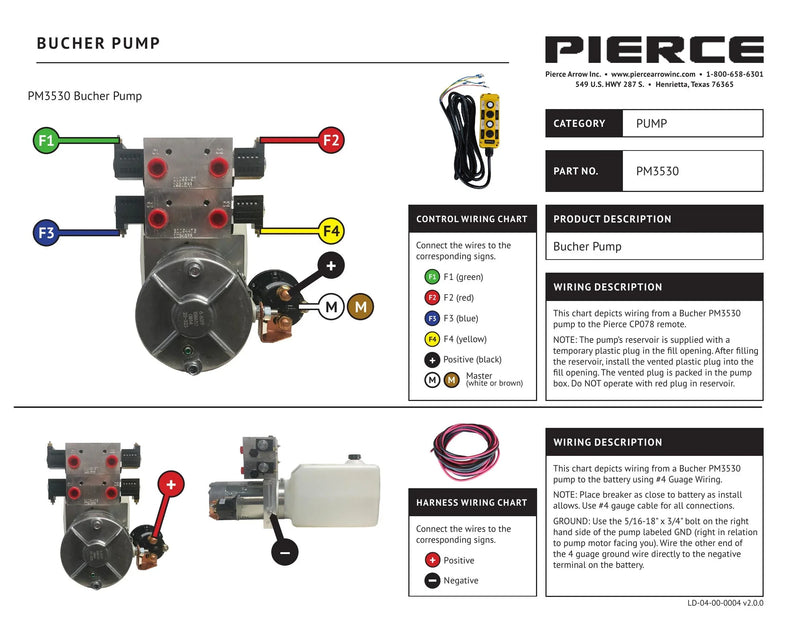 PM-3530 - 4-Way Bucher Pump Wiring Diagram — Page 1