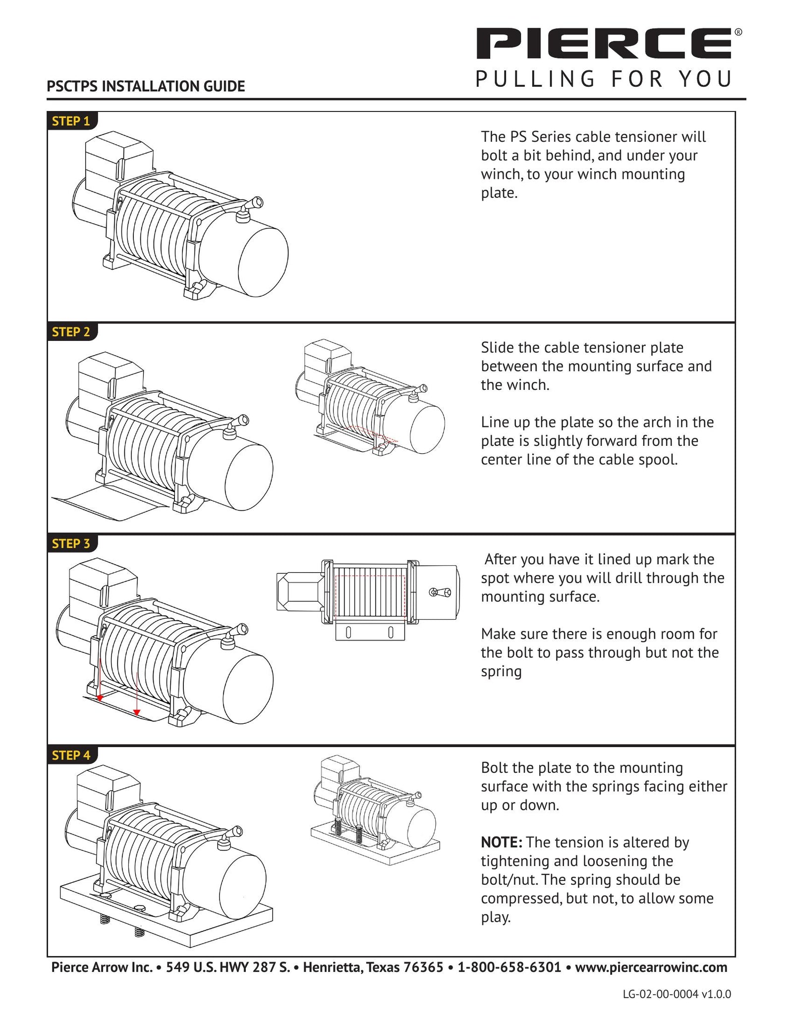 PSCTPS - Cable Tensioner Installation - Page 1