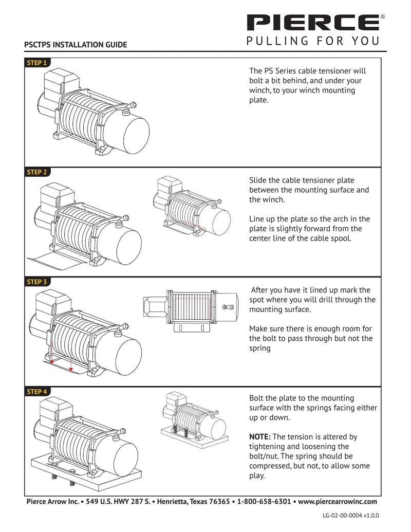 PSCTPS - Cable Tensioner Installation — Page 1