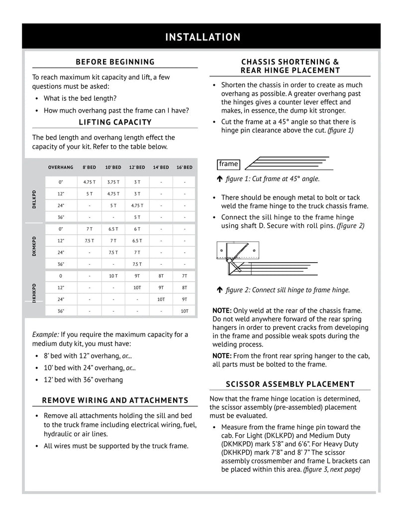 DK - Flatbed Dump Kit Manual — Page 4