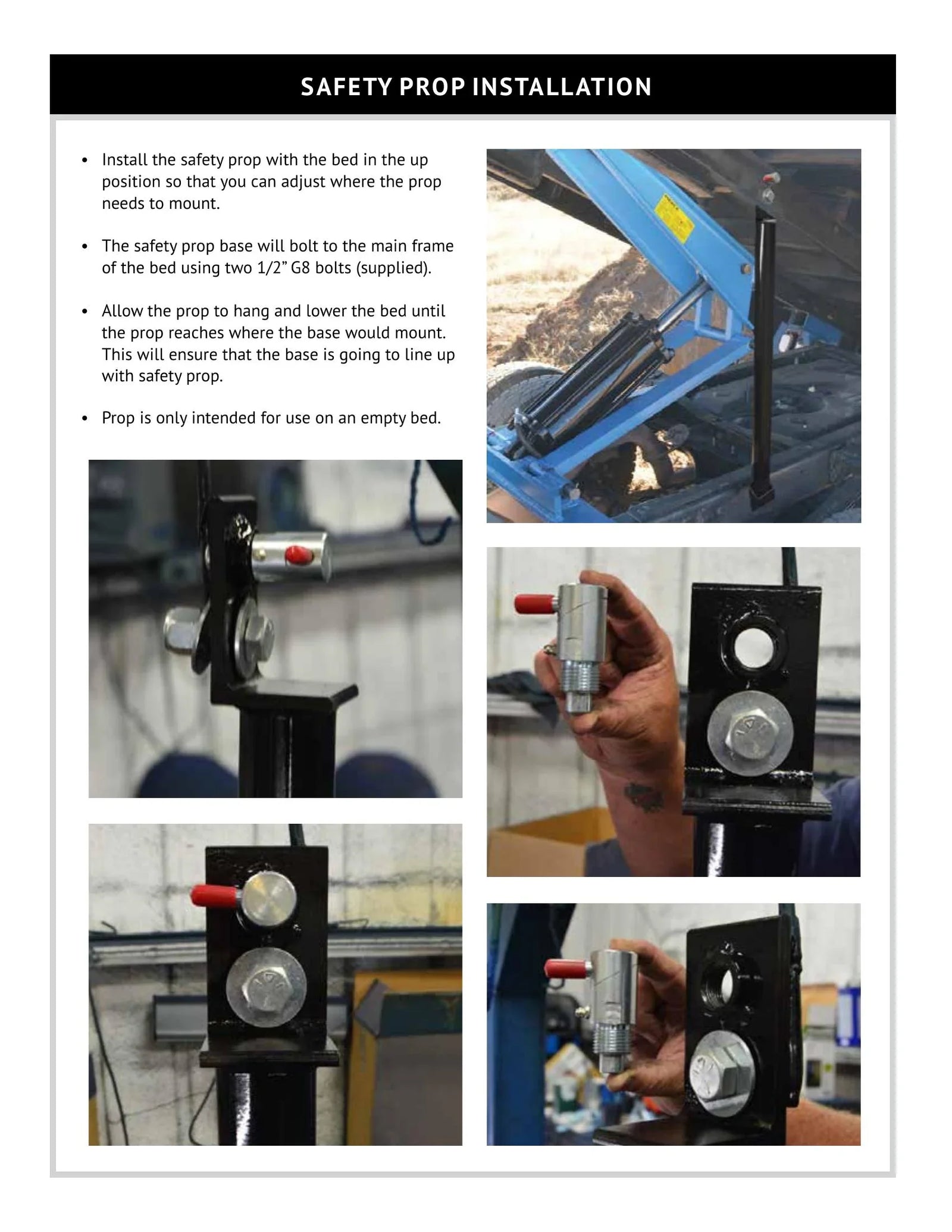 DK - Flatbed Dump Kit Manual - Page 7
