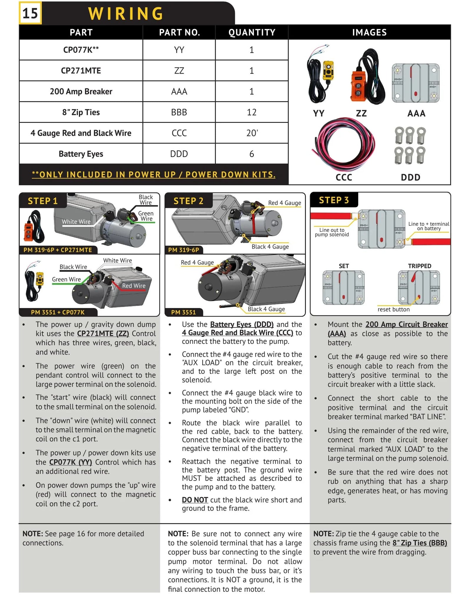 DK2UCKPD - Dump Kit Manual - Page 16