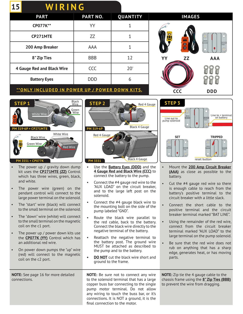 DK2UCKPD - Dump Kit Manual — Page 16