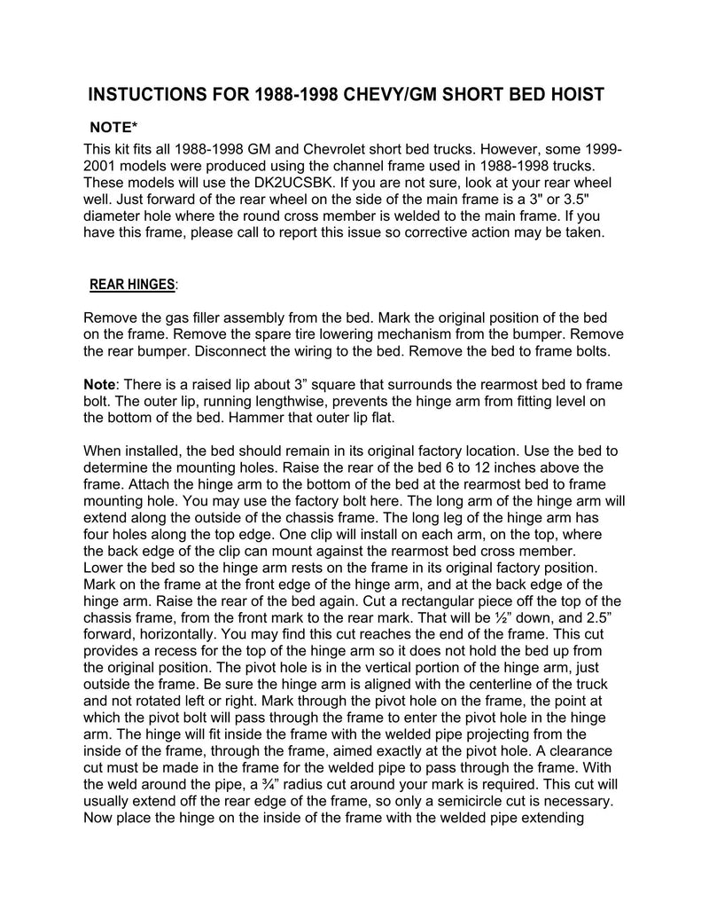 DK2UCSBKPD - CHEVY/GM 1988-1998 Short Bed Manual — Page 8