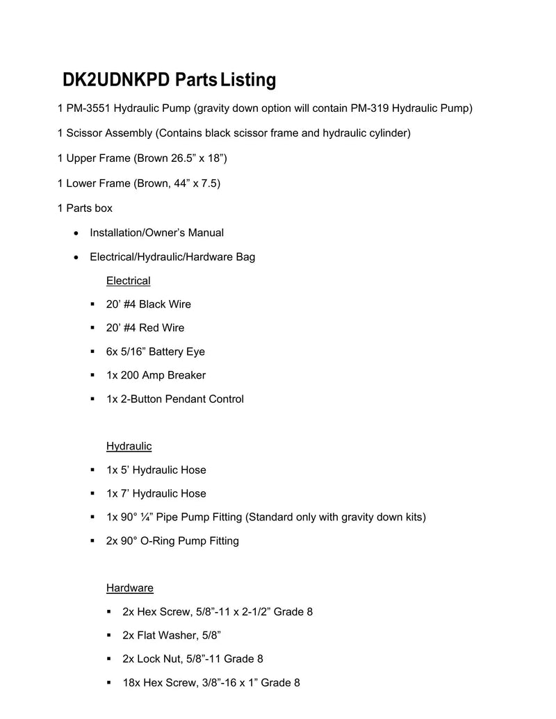 DK2UDNKPD - Dodge Dump Kit Manual — Page 3