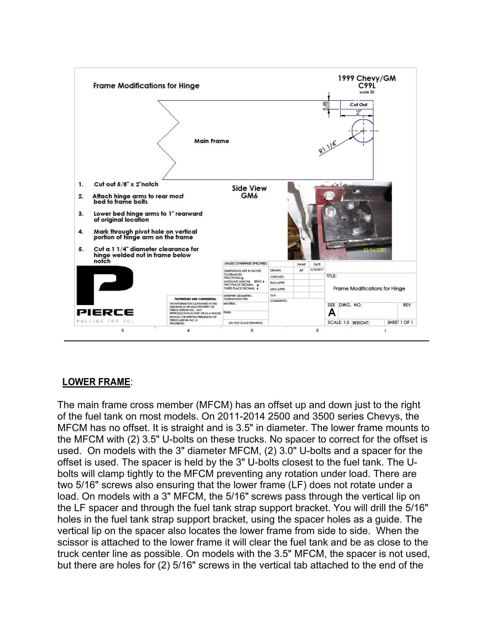 DK2UCLB99KPD - Chevy Stock Bed Dump Kit Manual - Page 11