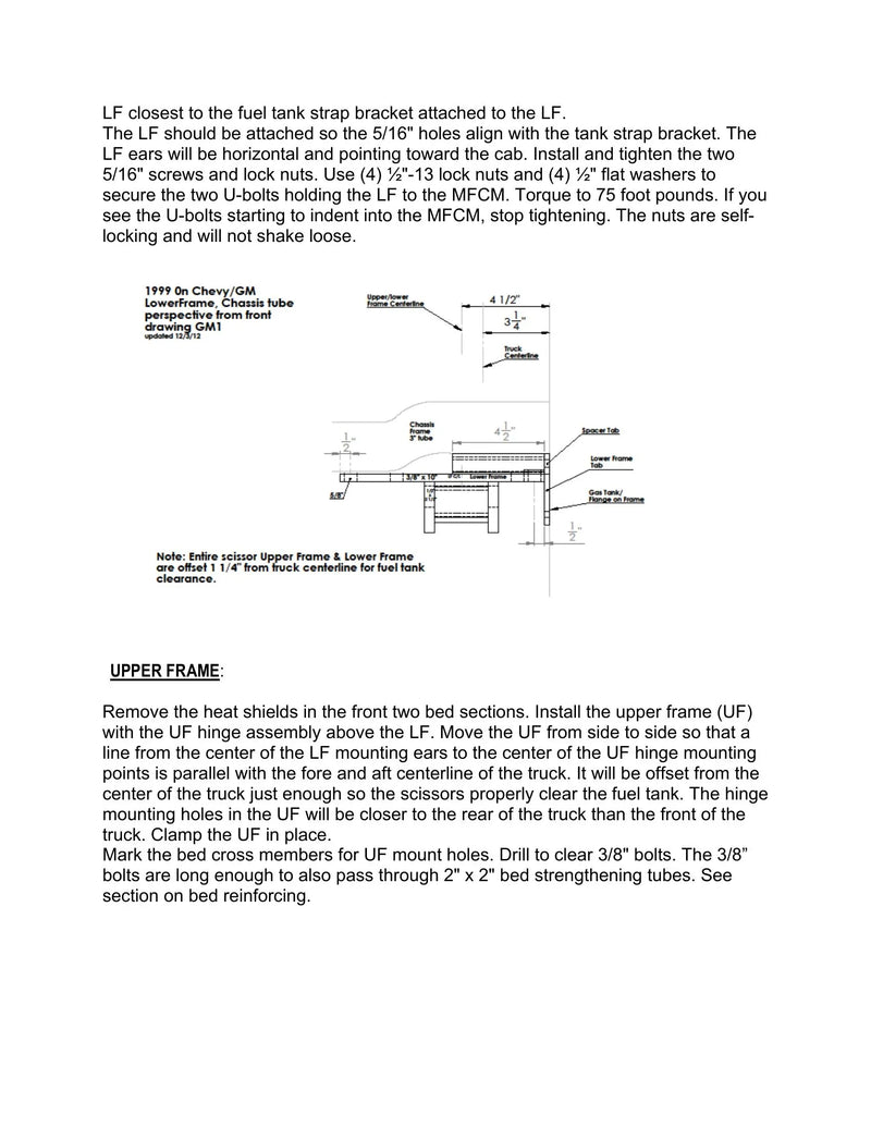 DK2UCLB99KPD - Chevy Stock Bed Dump Kit Manual — Page 12