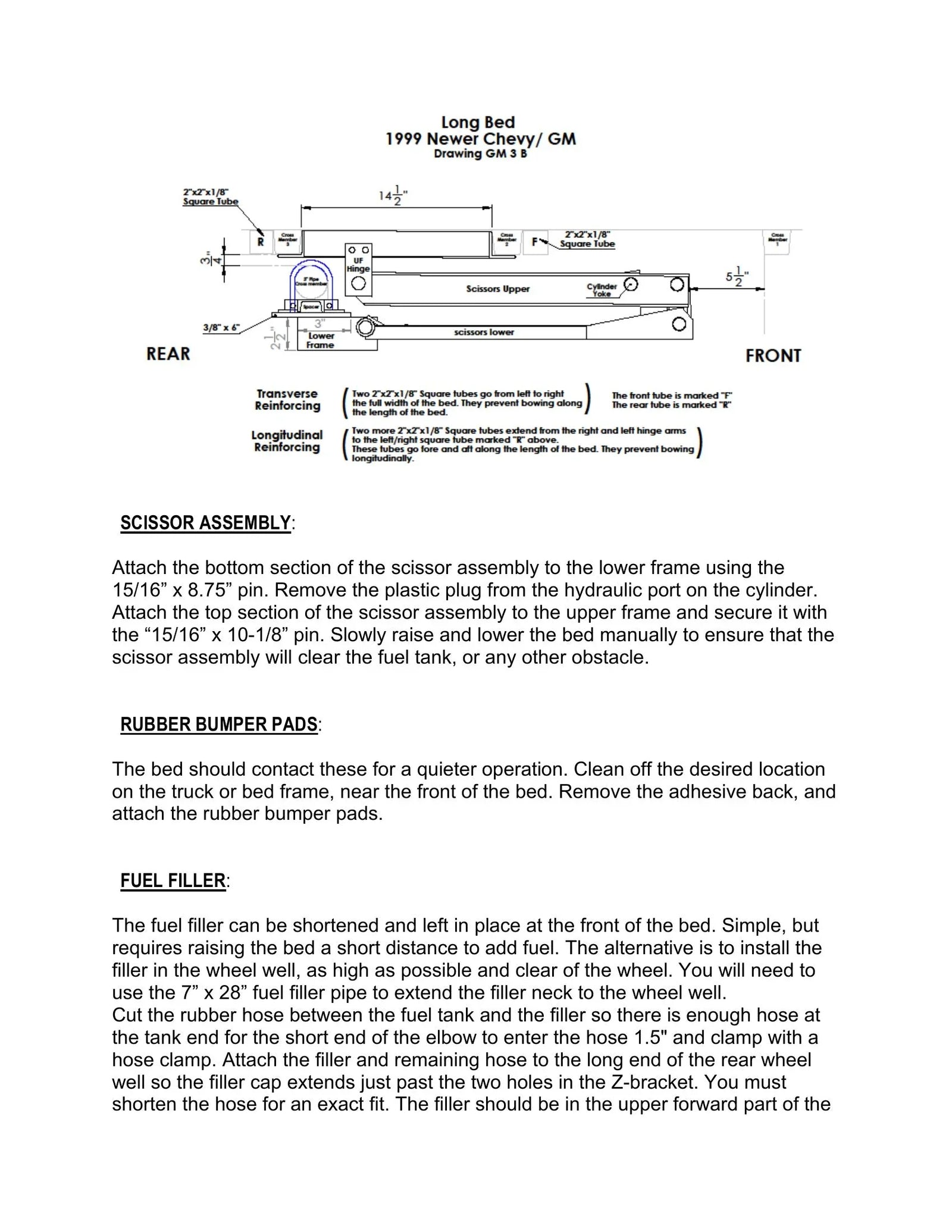 DK2UCLB99KPD - Chevy Stock Bed Dump Kit Manual - Page 13