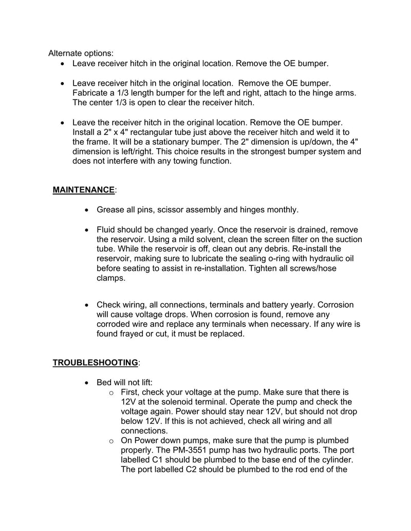 DK2UCLB99KPD - Chevy Stock Bed Dump Kit Manual — Page 20