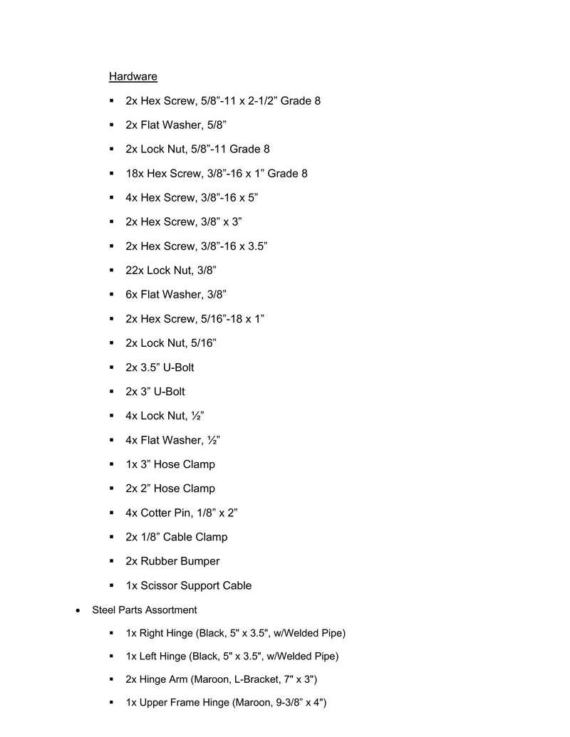 DK2UCLB99KPD - Chevy Stock Bed Dump Kit Manual — Page 3
