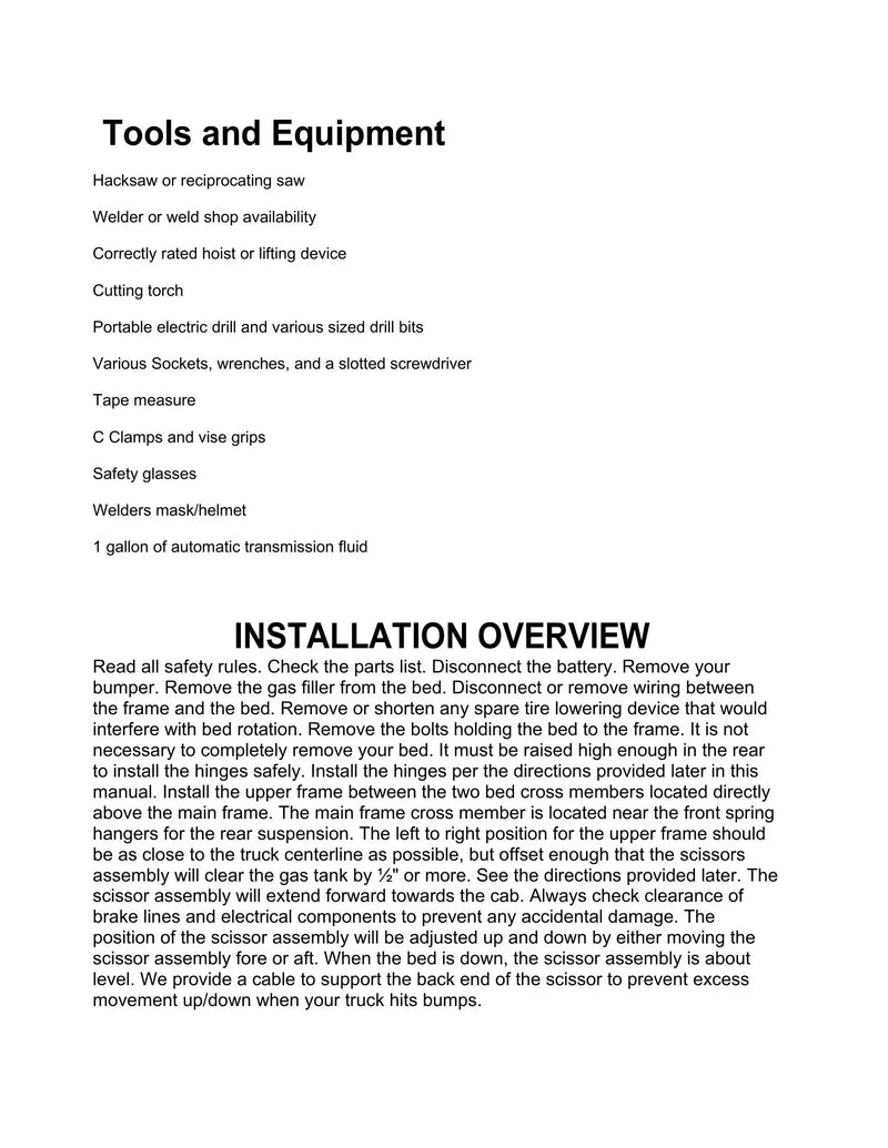 DK2UCLB99KPD - Chevy Stock Bed Dump Kit Manual — Page 7