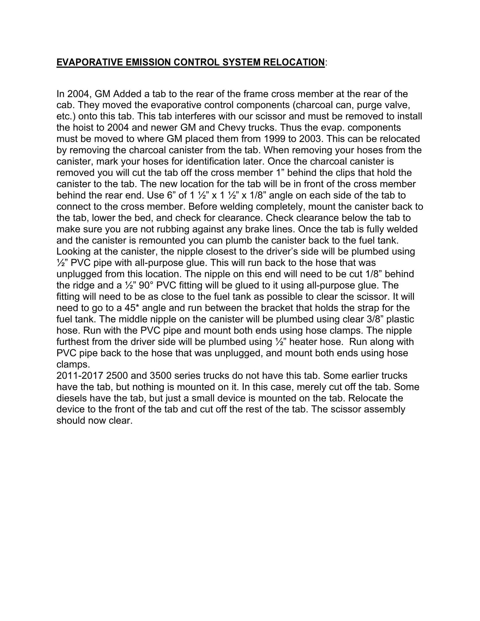 DK2UCSBK99PD - Stock Bed Dump Kit Manual - Page 10