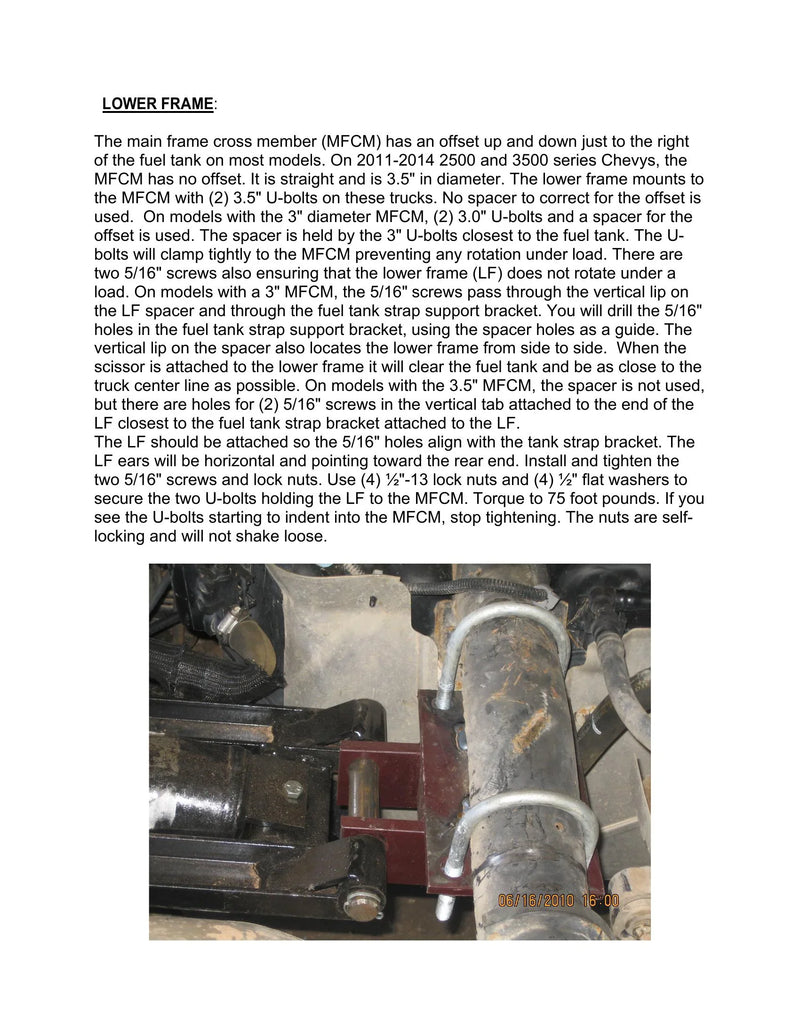DK2UCSBK99PD - Stock Bed Dump Kit Manual — Page 12