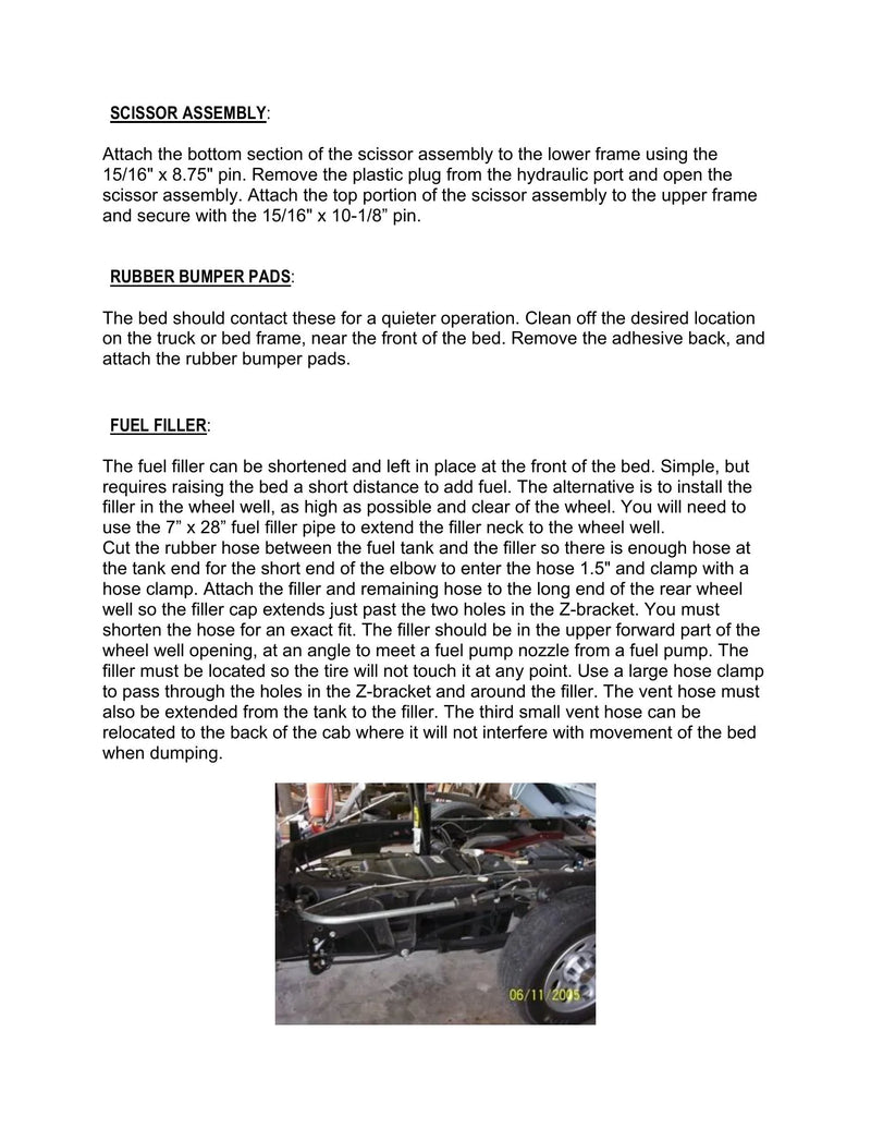 DK2UCSBK99PD - Stock Bed Dump Kit Manual — Page 15