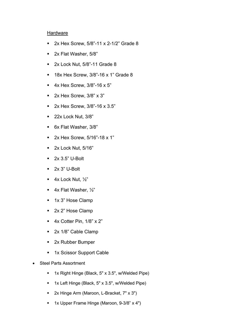 DK2UCSBK99PD - Stock Bed Dump Kit Manual — Page 4