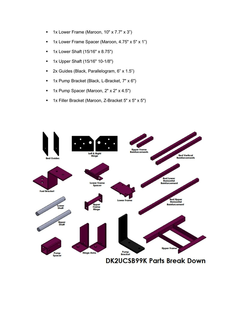 DK2UCSBK99PD - Stock Bed Dump Kit Manual — Page 5