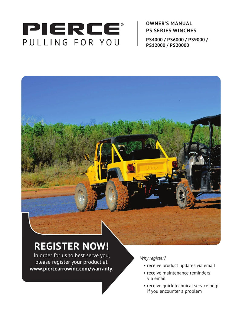 PS Series Winch Manual — Page 1