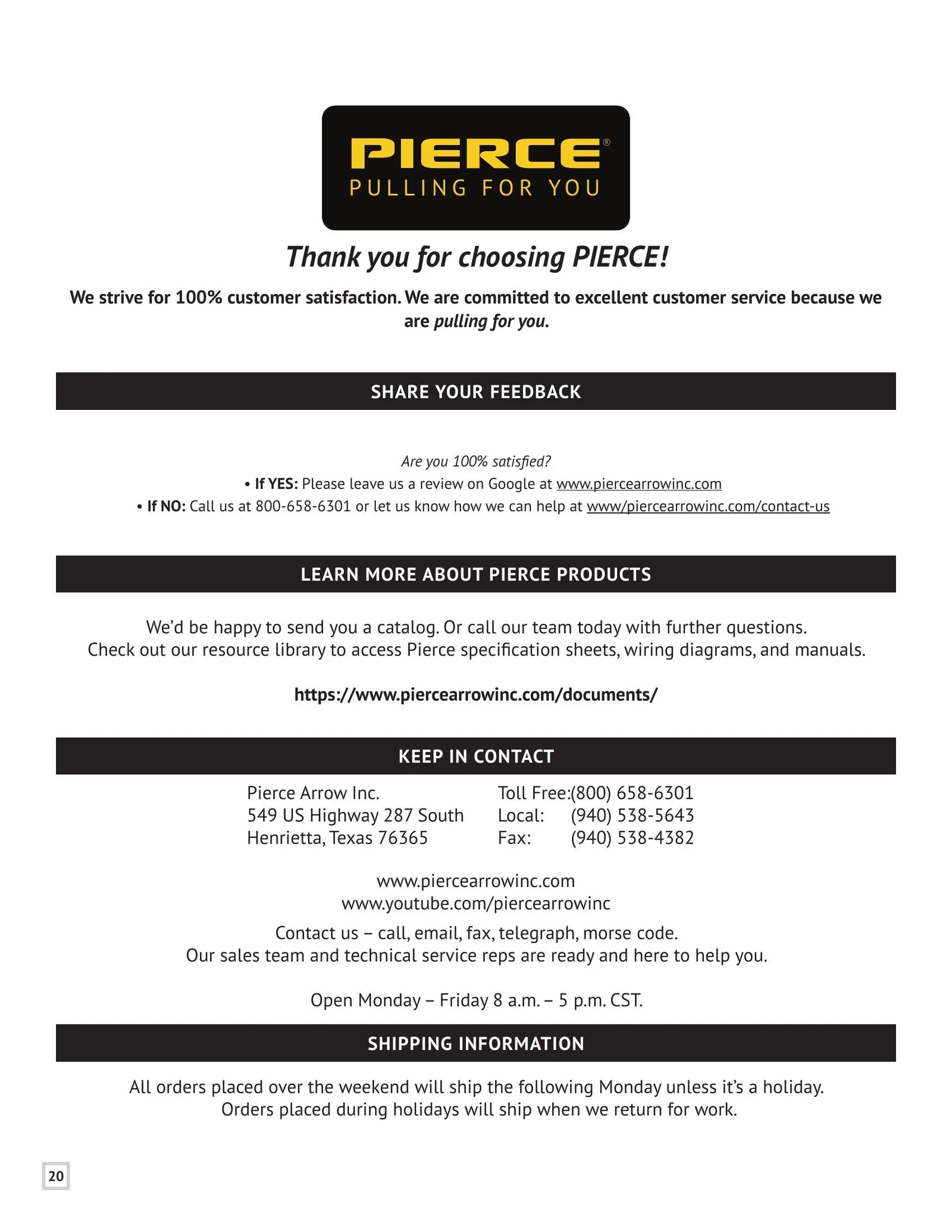 PSHV Series Winch Manual - Page 20