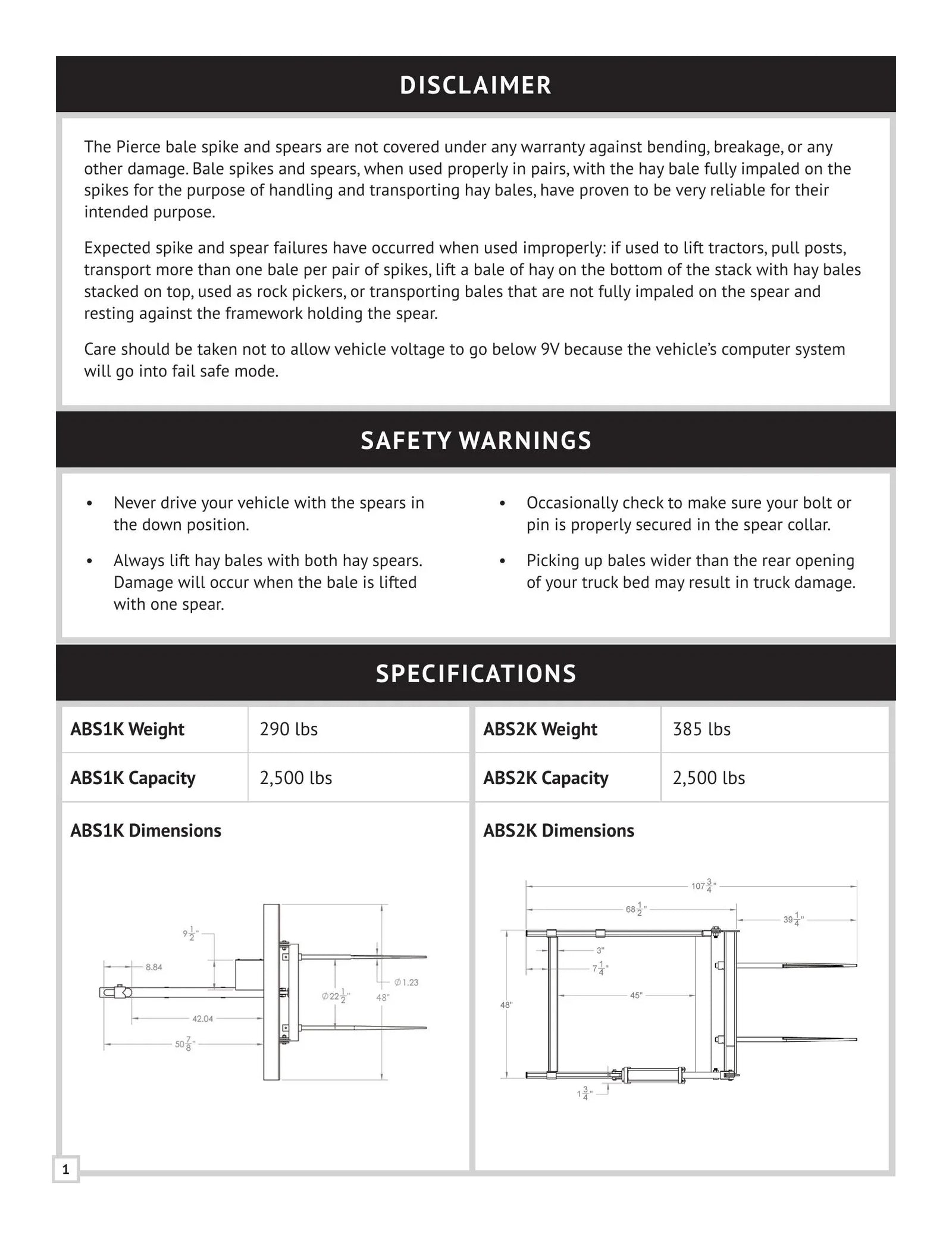 ABSK - Bale Spike Manual - Page 2
