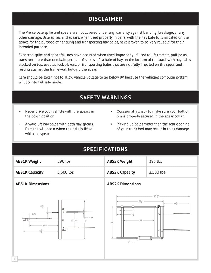 ABSK - Bale Spike Manual — Page 2