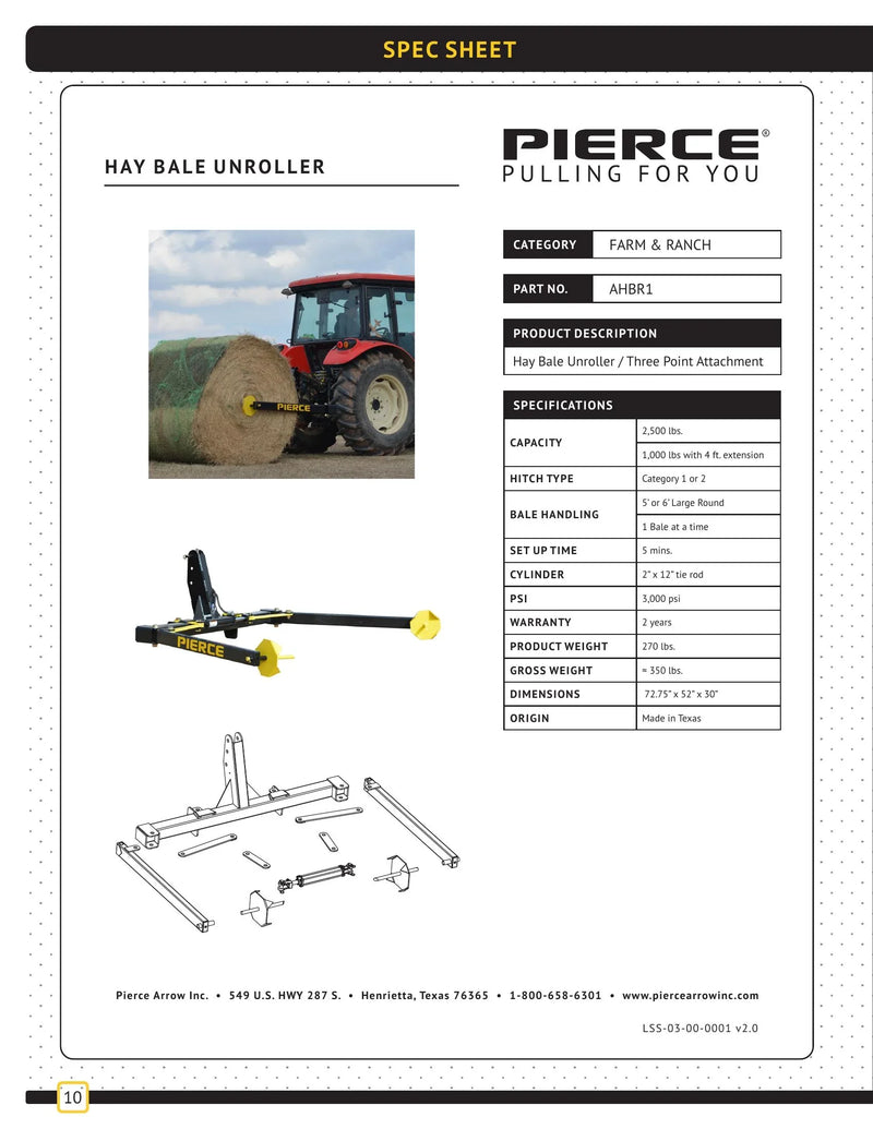 AHBR1 - Bale Unroller Manual — Page 10