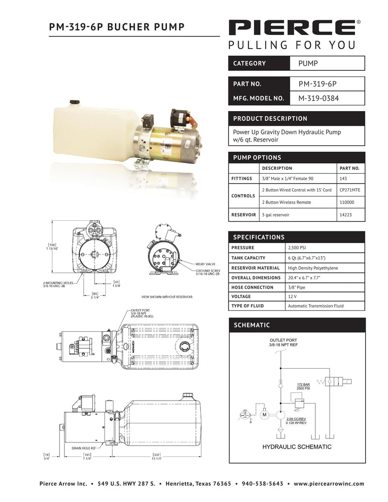 PM-319-6P Spec Sheet — Page 1